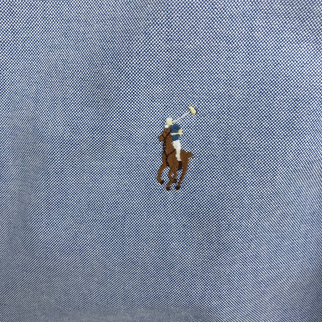 Ralph Lauren YARMOUTH long sleeve button down shirt, men's size L cotton Blue type light blue Vintage Second Hand