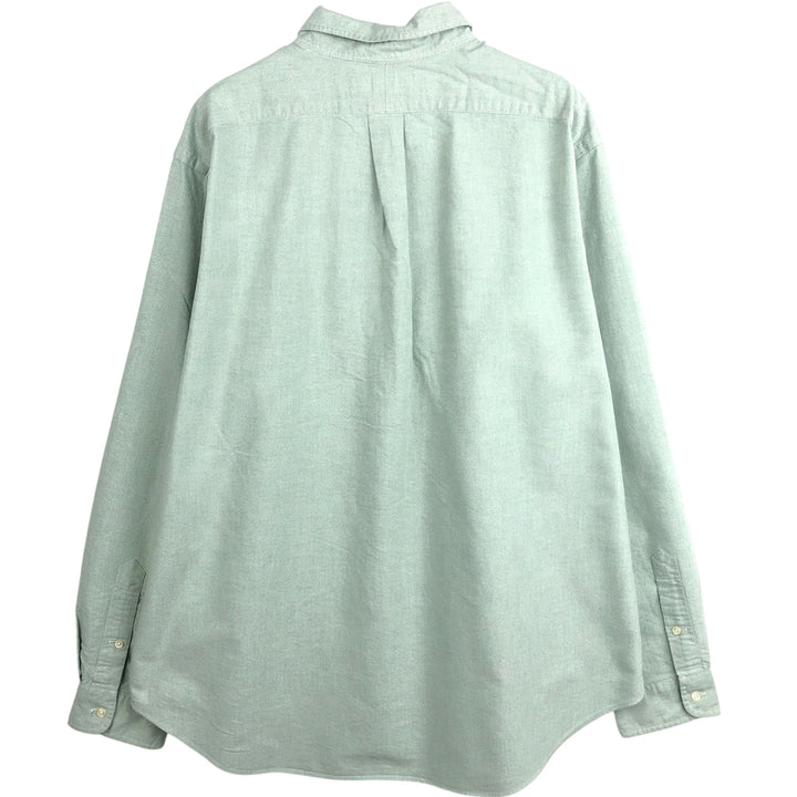 Ralph Lauren Classic Fit Long Sleeve Button Down Shirt Men's XL cotton Khaki type sage green Vintage Second Hand