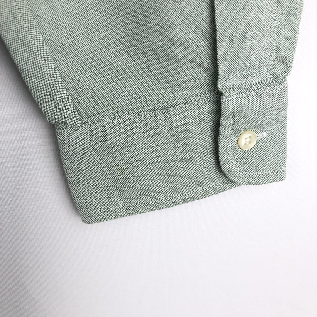 Ralph Lauren Classic Fit Long Sleeve Button Down Shirt Men's XL cotton Khaki type sage green Vintage Second Hand