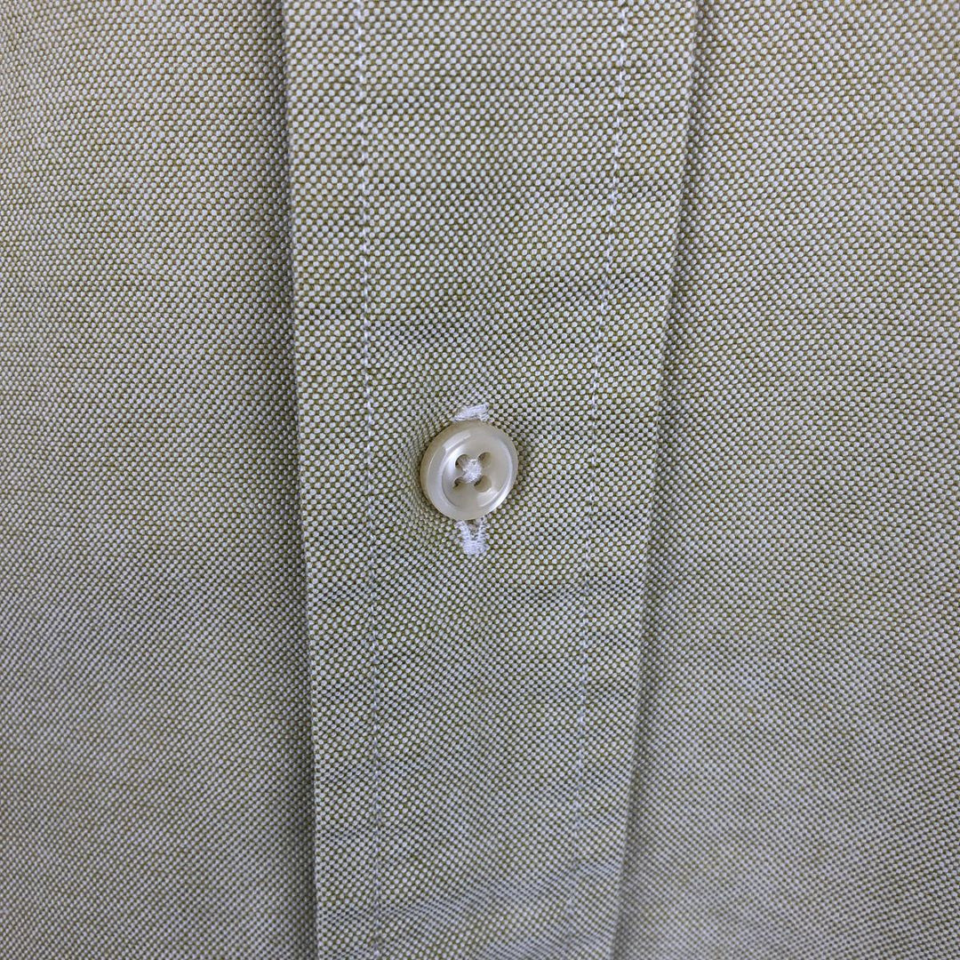 Ralph Lauren YARMOUTH long sleeve button down shirt, men's XL size cotton yellow type Vintage Second Hand