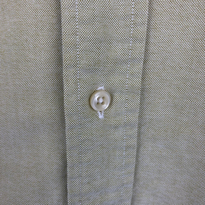 Ralph Lauren YARMOUTH long sleeve button down shirt, men's XL size cotton yellow type Vintage Second Hand