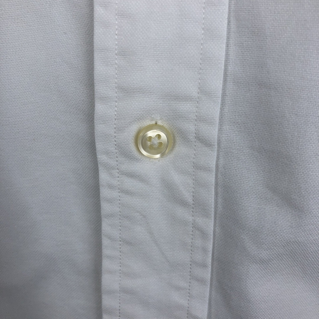 Ralph Lauren YARMOUTH long sleeve button down shirt, men's size L cotton white type Vintage Second Hand