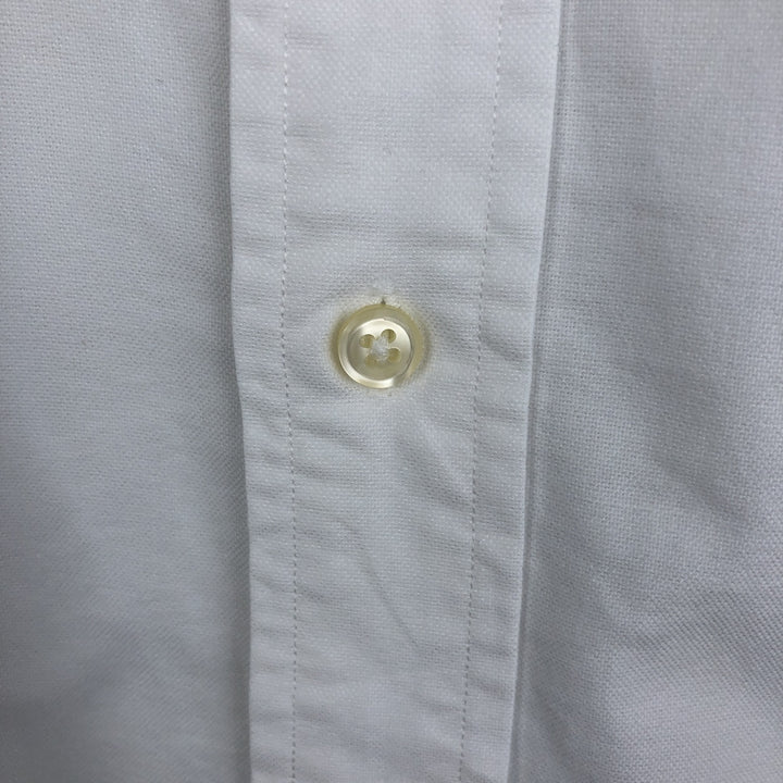 Ralph Lauren YARMOUTH long sleeve button down shirt, men's size L cotton white type Vintage Second Hand