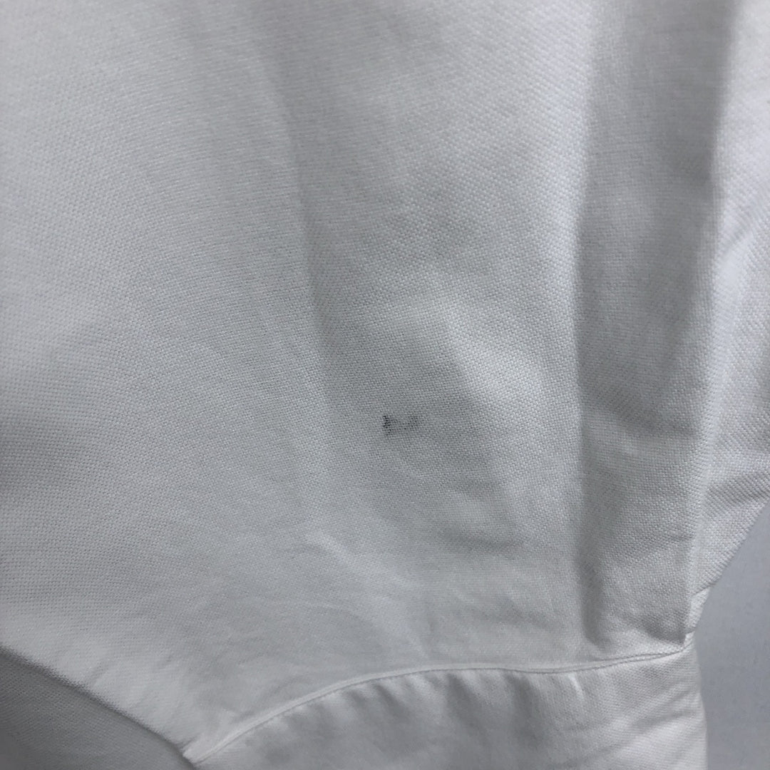 Ralph Lauren YARMOUTH long sleeve button down shirt, men's size L cotton white type Vintage Second Hand
