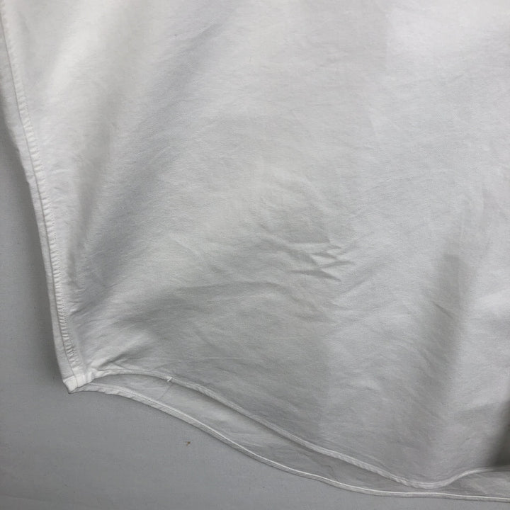Ralph Lauren YARMOUTH long sleeve button down shirt, men's size L cotton white type Vintage Second Hand