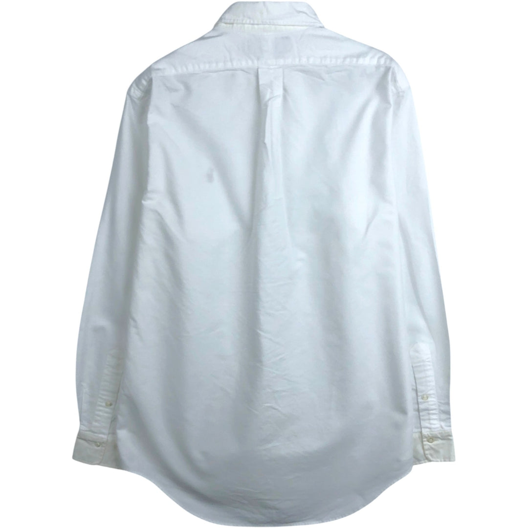 Ralph Lauren long sleeve button down shirt, men's size M cotton white type Vintage Second Hand