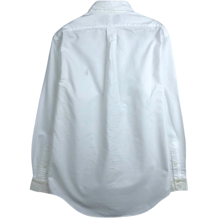 Ralph Lauren long sleeve button down shirt, men's size M cotton white type Vintage Second Hand