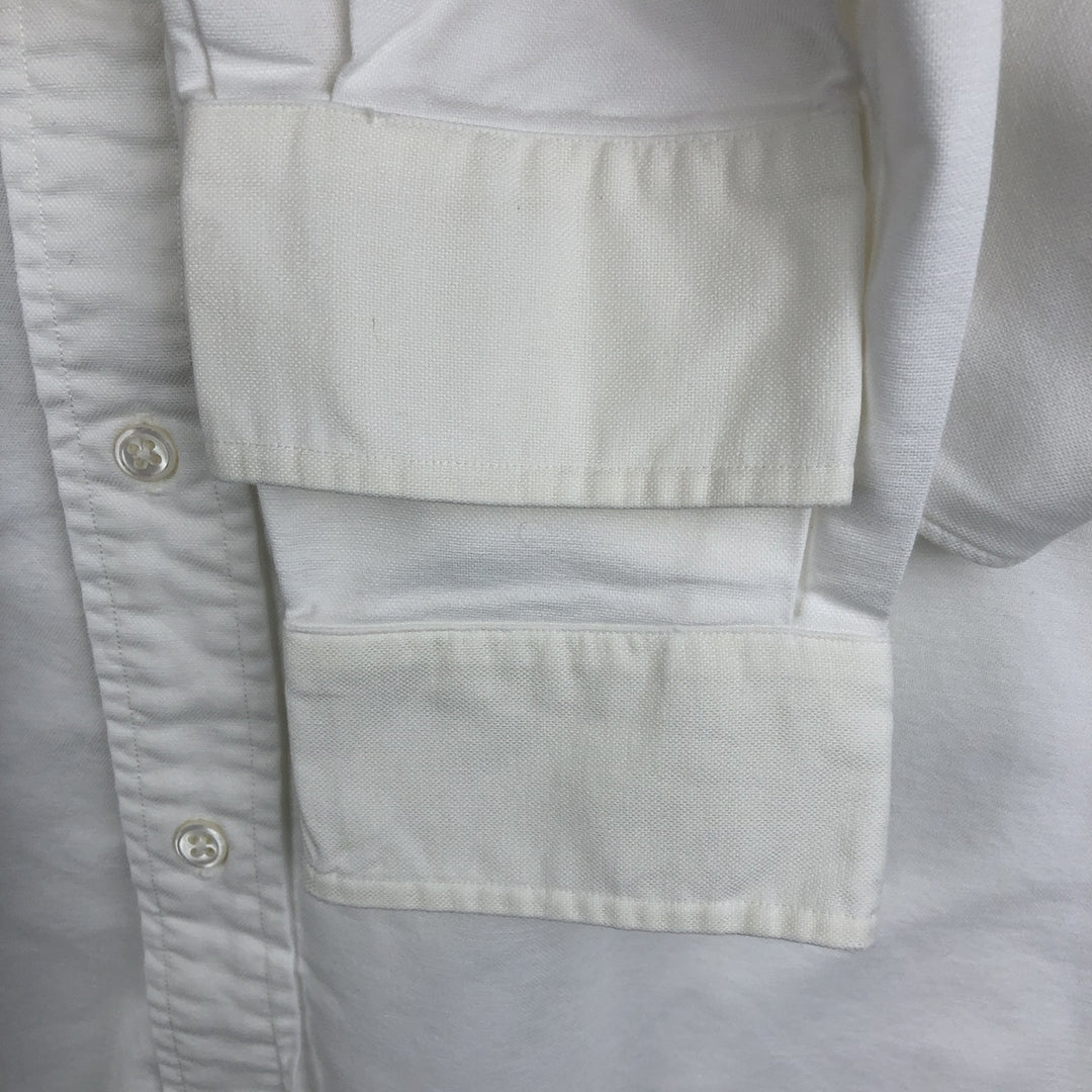 Ralph Lauren long sleeve button down shirt, men's size M cotton white type Vintage Second Hand