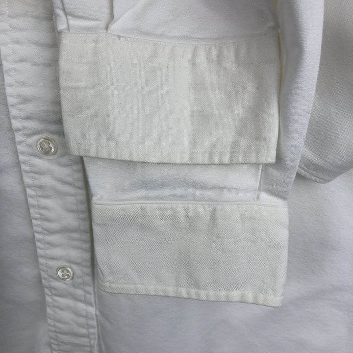 Ralph Lauren long sleeve button down shirt, men's size M cotton white type Vintage Second Hand