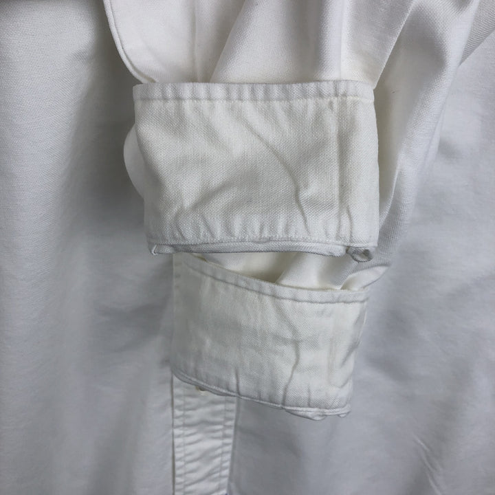 Ralph Lauren long sleeve button down shirt, men's size M cotton white type Vintage Second Hand