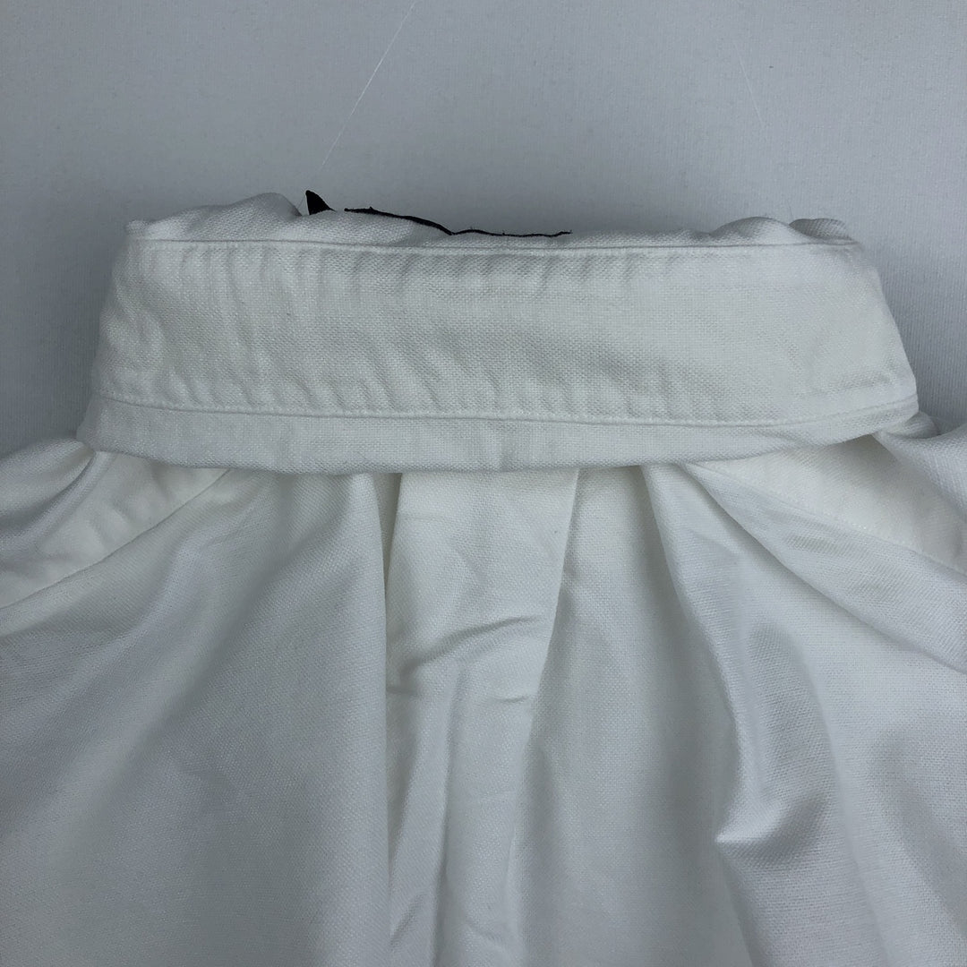 Ralph Lauren long sleeve button down shirt, men's size M cotton white type Vintage Second Hand