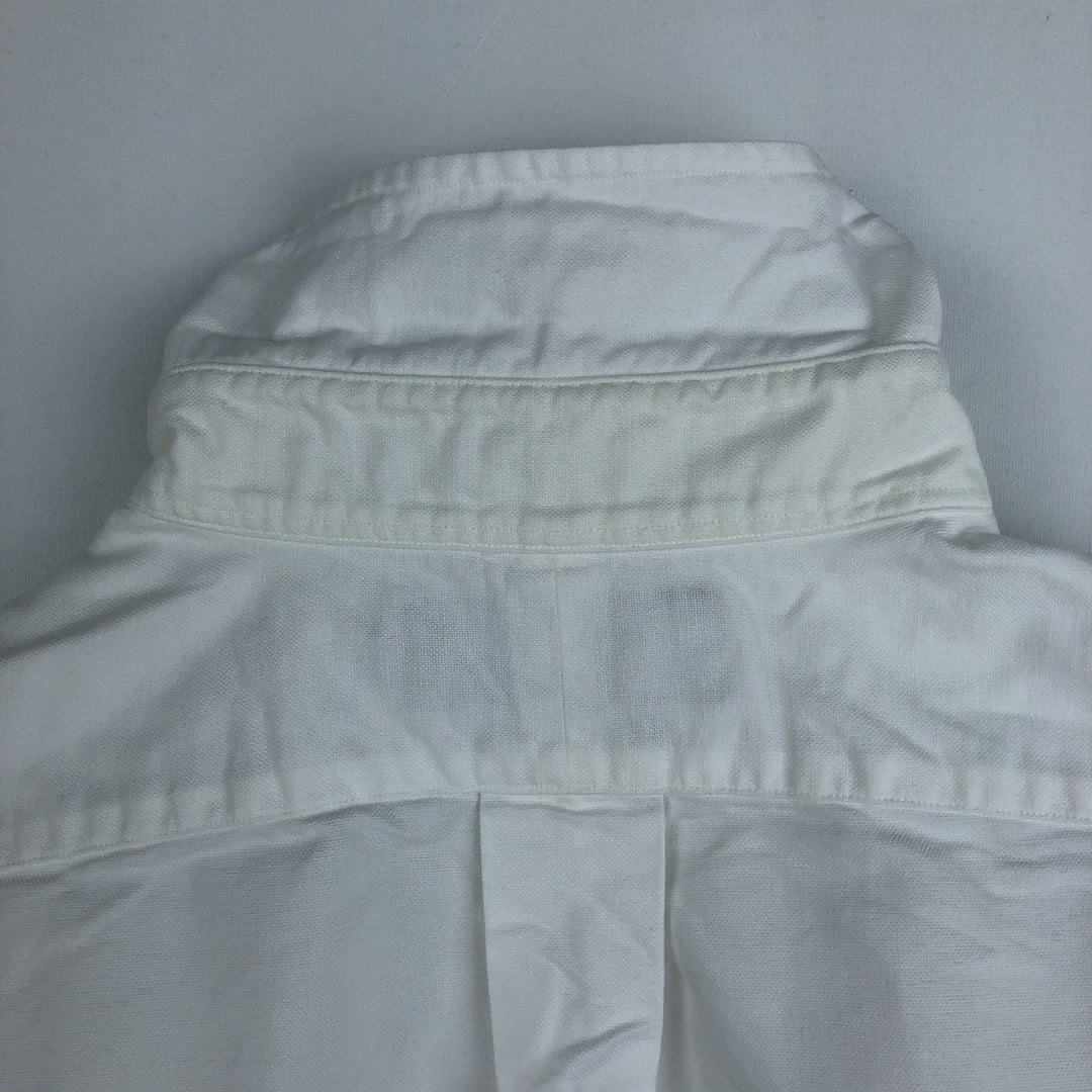 Ralph Lauren long sleeve button down shirt, men's size M cotton white type Vintage Second Hand