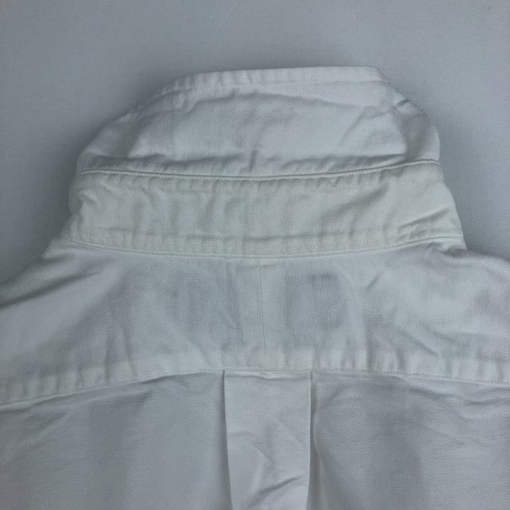 Ralph Lauren long sleeve button down shirt, men's size M cotton white type Vintage Second Hand