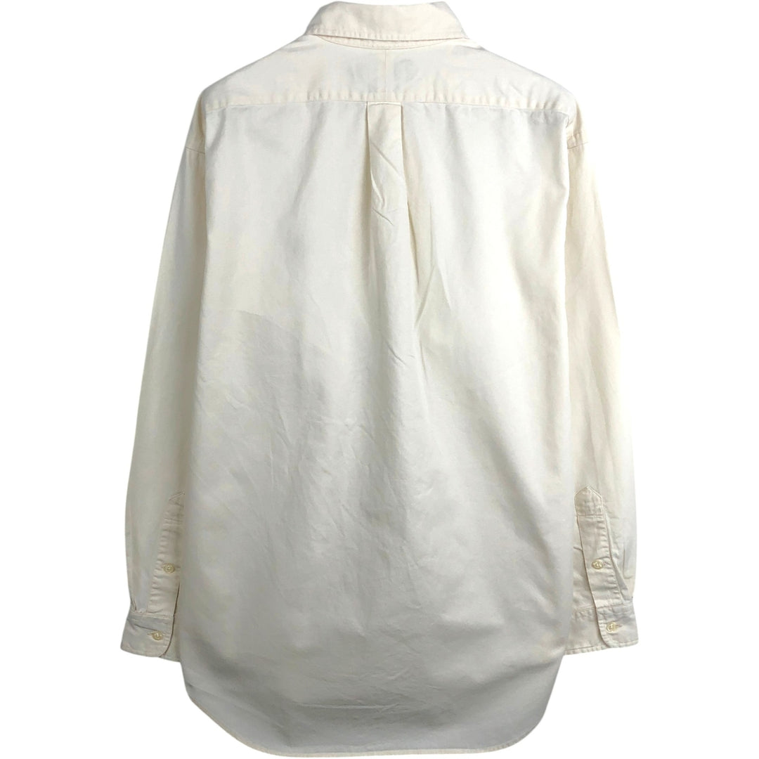 Ralph Lauren BLAKE long sleeve button down shirt, men's size M cotton white type Vintage Second Hand