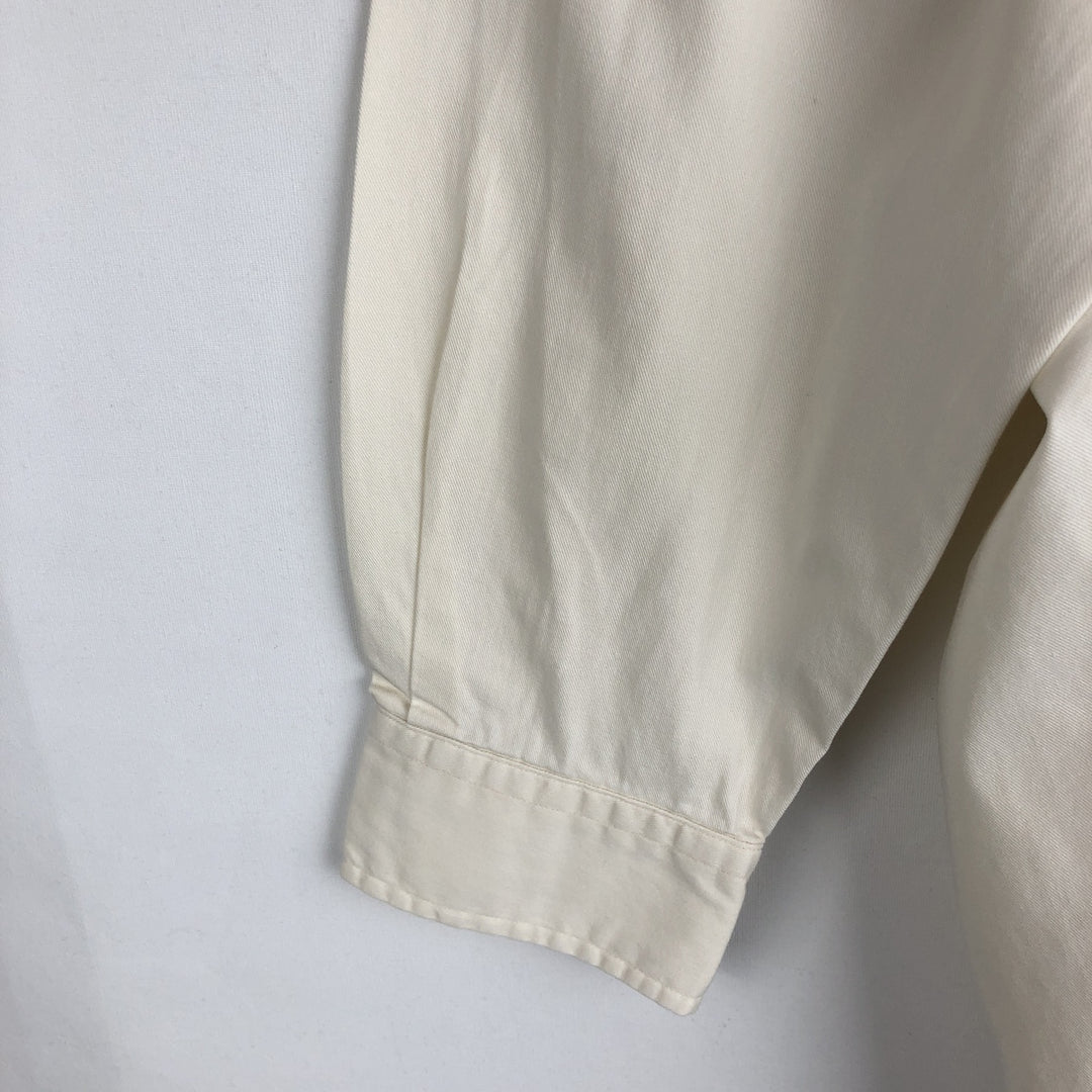 Ralph Lauren BLAKE long sleeve button down shirt, men's size M cotton white type Vintage Second Hand