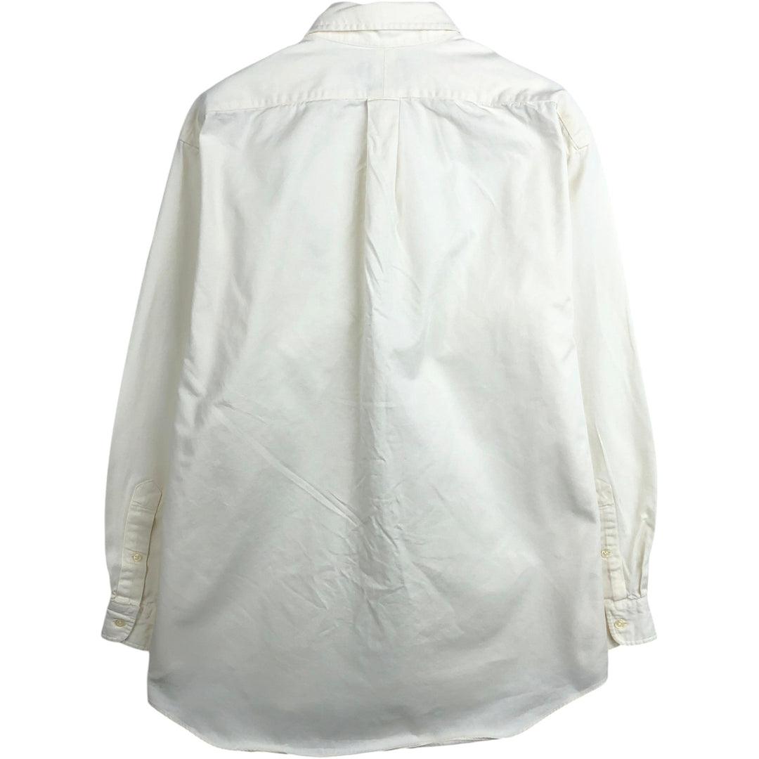 Ralph Lauren BLAKE long sleeve button down shirt, men's size L cotton white type Vintage Second Hand