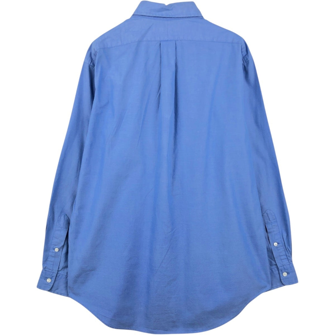 Ralph Lauren YARMOUTH long sleeve button down shirt, men's size M cotton blue type Vintage Second Hand