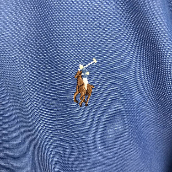 Ralph Lauren YARMOUTH long sleeve button down shirt, men's size M cotton blue type Vintage Second Hand