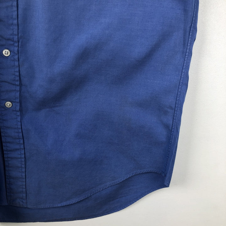 Ralph Lauren YARMOUTH long sleeve button down shirt, men's size M cotton blue type Vintage Second Hand