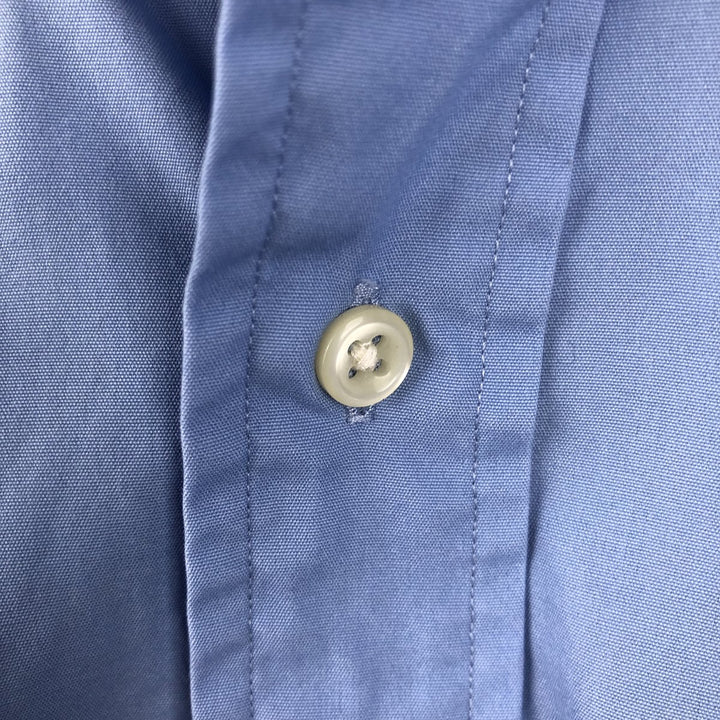 Ralph Lauren POLO by Ralph Lauren CUSTOM FIT Long-Sleeve Button-Down Shirt, Men's Size L (approx.) cotton blue type Vintage Second Hand