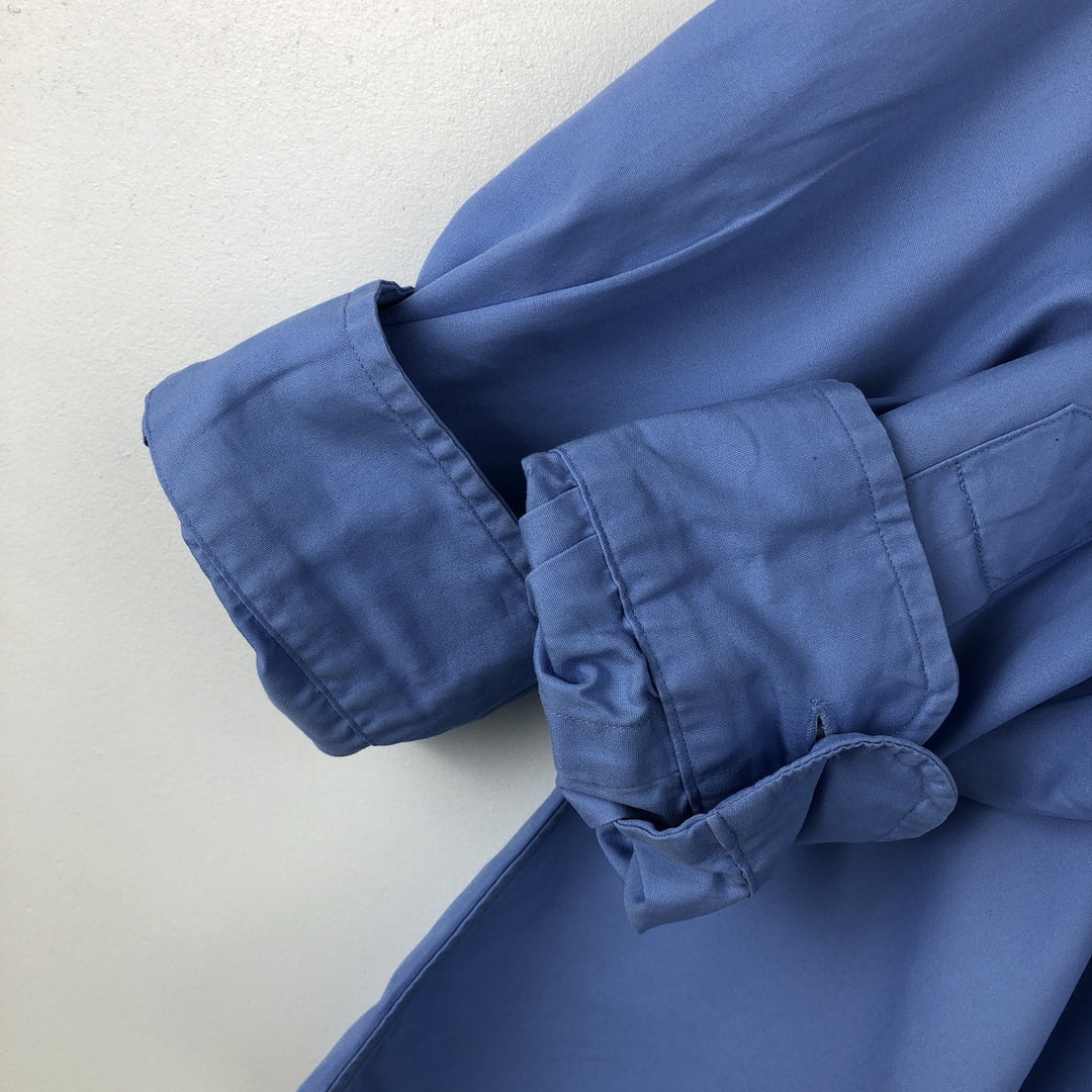 Ralph Lauren POLO by Ralph Lauren CUSTOM FIT Long-Sleeve Button-Down Shirt, Men's Size L (approx.) cotton blue type Vintage Second Hand