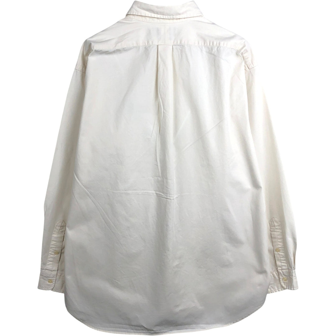 Ralph Lauren BLAKE long sleeve button down shirt, men's XL size cotton white type Vintage Second Hand