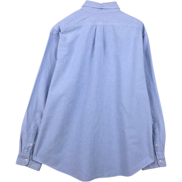 Ralph Lauren CUSTOM FIT Long-Sleeve Button-Down Shirt, Men's Size XL (Equivalent), Lightweight cotton blue type Vintage Second Hand