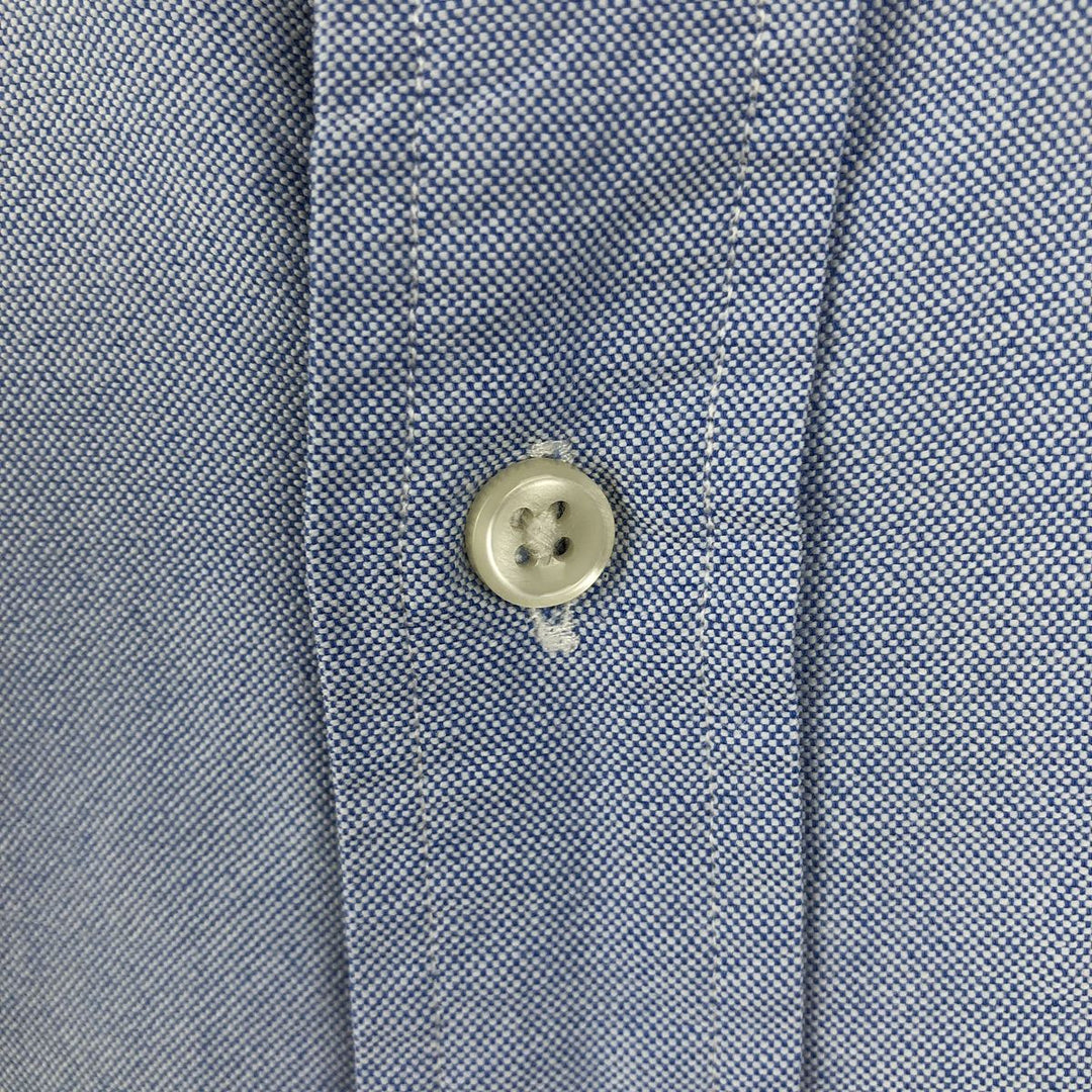 Ralph Lauren CUSTOM FIT Long-Sleeve Button-Down Shirt, Men's Size XL (Equivalent), Lightweight cotton blue type Vintage Second Hand