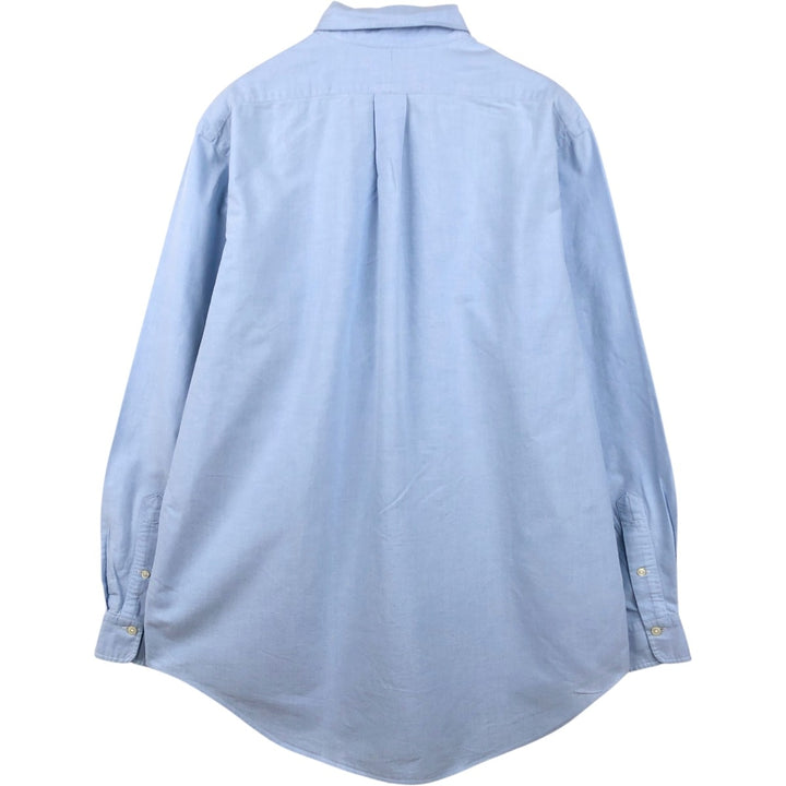 Ralph Lauren POLO by Ralph Lauren long sleeve button down shirt, men's size L cotton Blue type light blue Vintage Second Hand