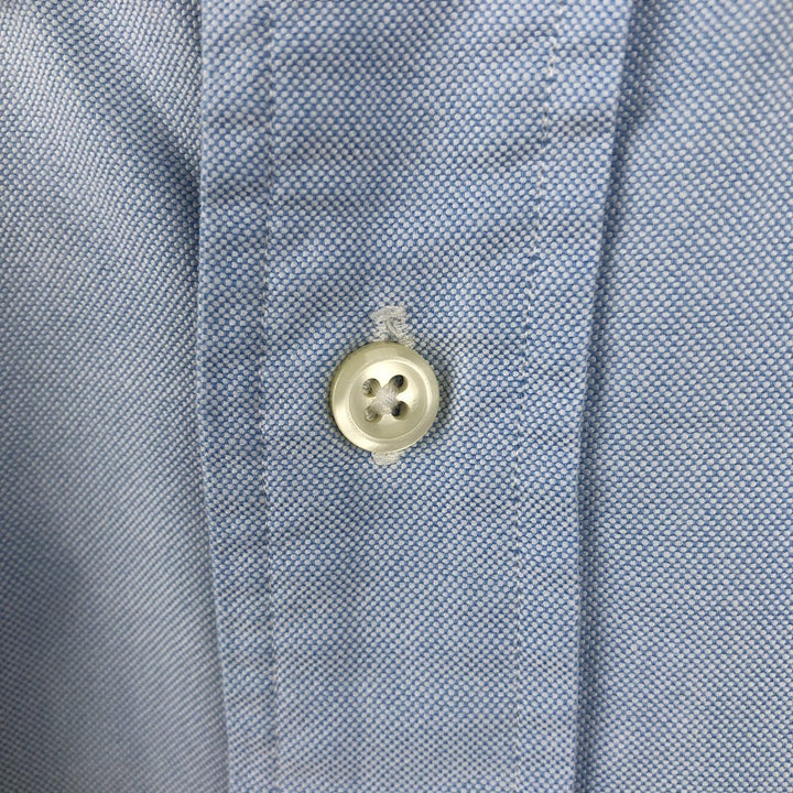 Ralph Lauren POLO by Ralph Lauren long sleeve button down shirt, men's size L cotton Blue type light blue Vintage Second Hand