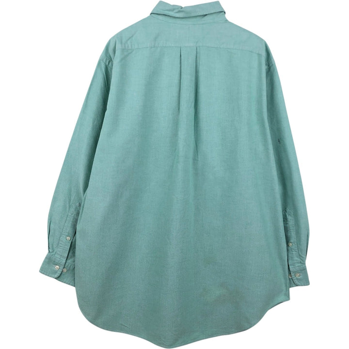 Ralph Lauren Classic Fit Long Sleeve Button Down Shirt, Men's Size L cotton green type Vintage Second Hand