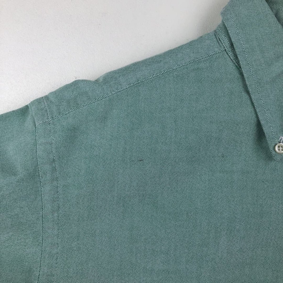 Ralph Lauren Classic Fit Long Sleeve Button Down Shirt, Men's Size L cotton green type Vintage Second Hand