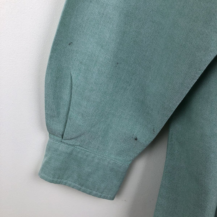 Ralph Lauren Classic Fit Long Sleeve Button Down Shirt, Men's Size L cotton green type Vintage Second Hand