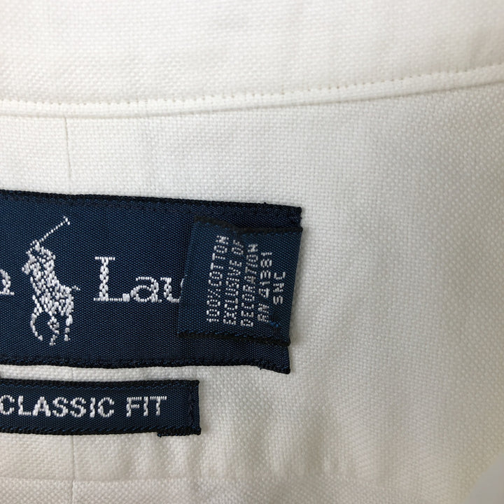 Ralph Lauren CLASSIC FIT (Men's size L equivalent) cotton pale white type Vintage Second Hand