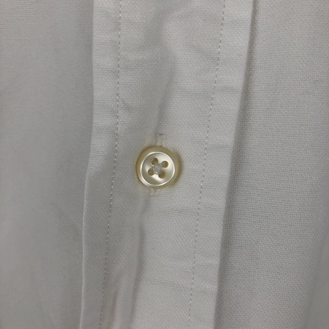 Ralph Lauren YARMOUTH long sleeve button down shirt, men's XL size cotton white type Vintage Second Hand