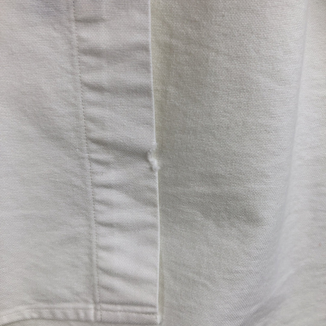 Ralph Lauren YARMOUTH long sleeve button down shirt, men's XL size cotton white type Vintage Second Hand