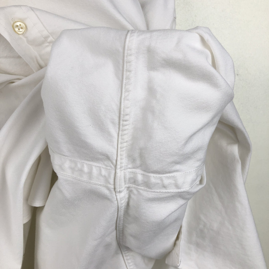 Ralph Lauren YARMOUTH long sleeve button down shirt, men's XL size cotton white type Vintage Second Hand