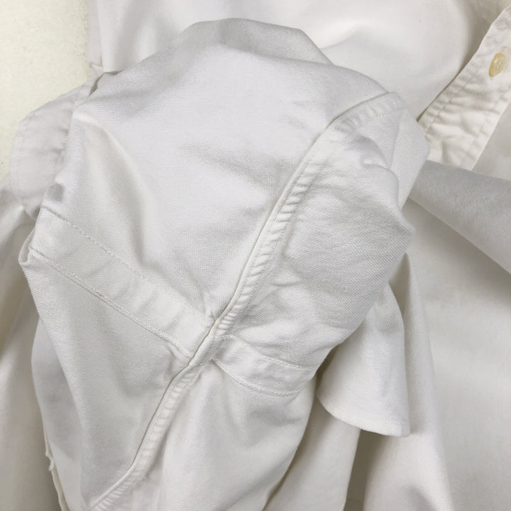 Ralph Lauren YARMOUTH long sleeve button down shirt, men's XL size cotton white type Vintage Second Hand