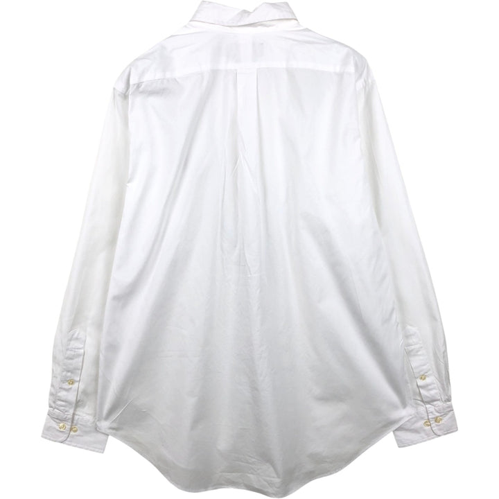 Ralph Lauren Classic Fit Long-Sleeve Button-Down Shirt, Men's Size L (approx.) cotton white type Vintage Second Hand