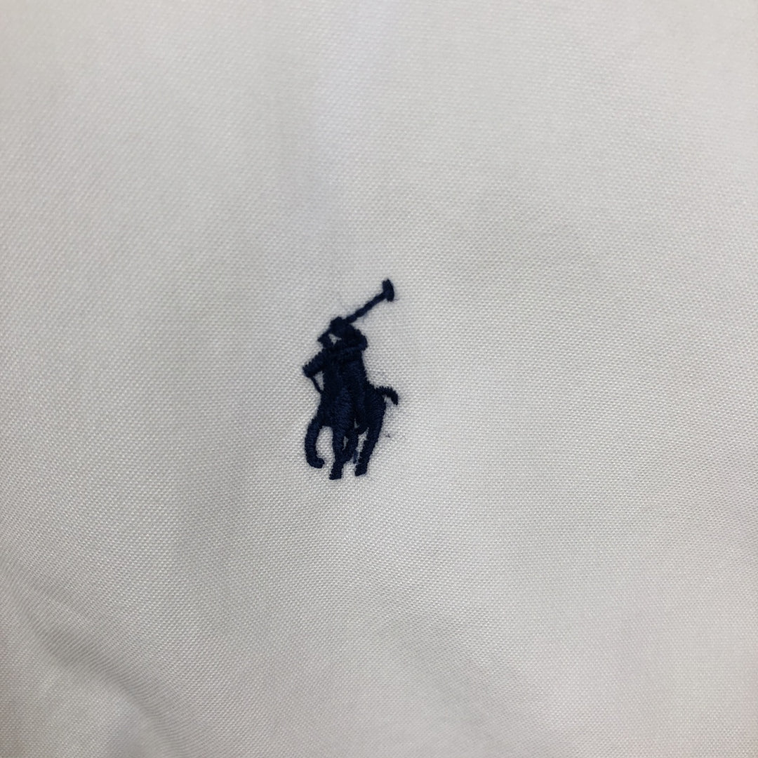 Ralph Lauren Classic Fit Long-Sleeve Button-Down Shirt, Men's Size L (approx.) cotton white type Vintage Second Hand