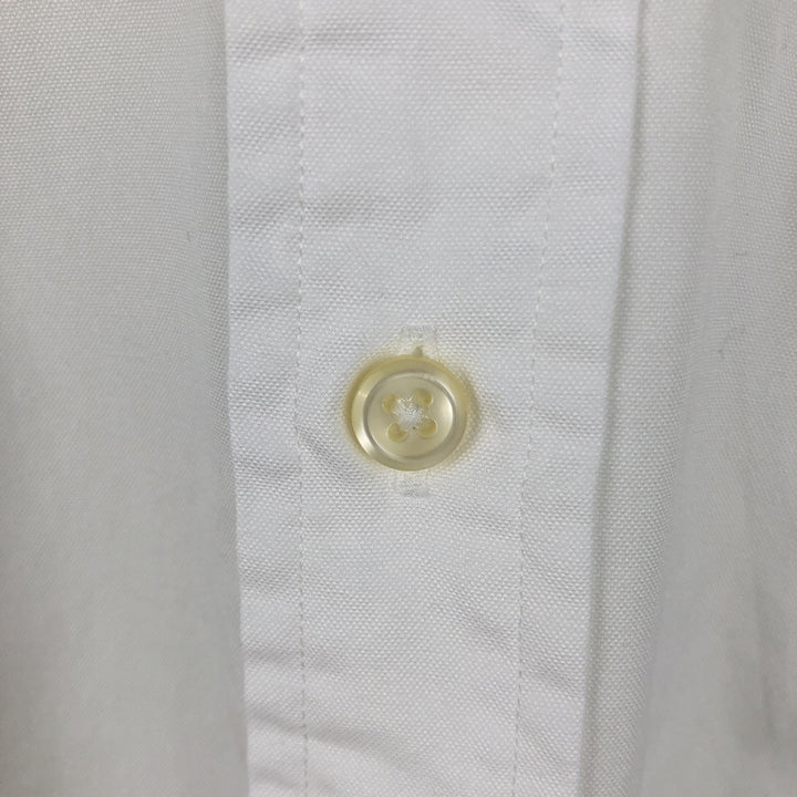 Ralph Lauren Classic Fit Long-Sleeve Button-Down Shirt, Men's Size L (approx.) cotton white type Vintage Second Hand