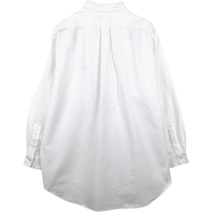 Ralph Lauren YARMOUTH long sleeve button down shirt, men's XL size cotton white type Vintage Second Hand
