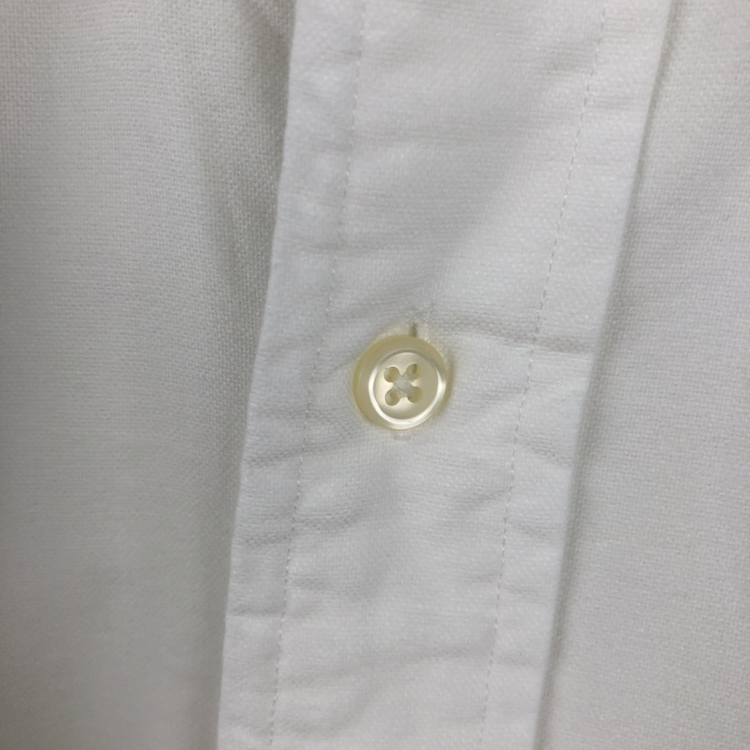 Ralph Lauren YARMOUTH long sleeve button down shirt, men's XL size cotton white type Vintage Second Hand
