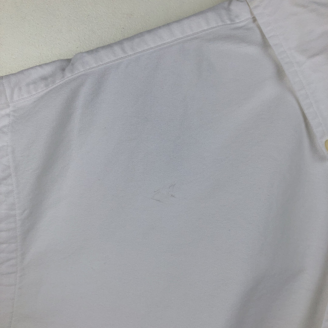Ralph Lauren YARMOUTH long sleeve button down shirt, men's XL size cotton white type Vintage Second Hand