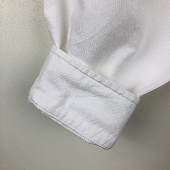 Ralph Lauren YARMOUTH long sleeve button down shirt, men's XL size cotton white type Vintage Second Hand