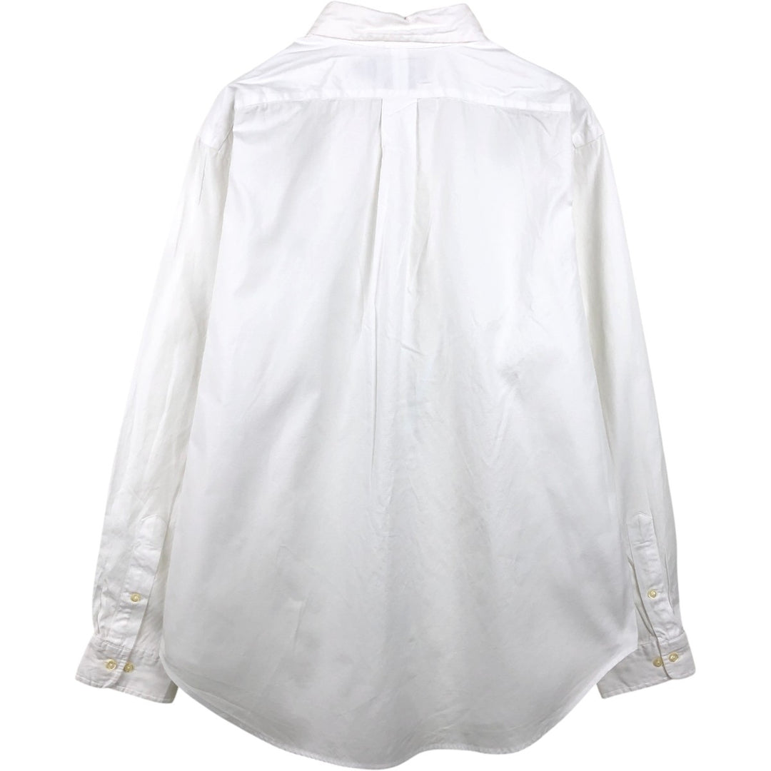Ralph Lauren Classic Fit Long Sleeve Button Down Shirt, Men's Size L cotton white type Vintage Second Hand