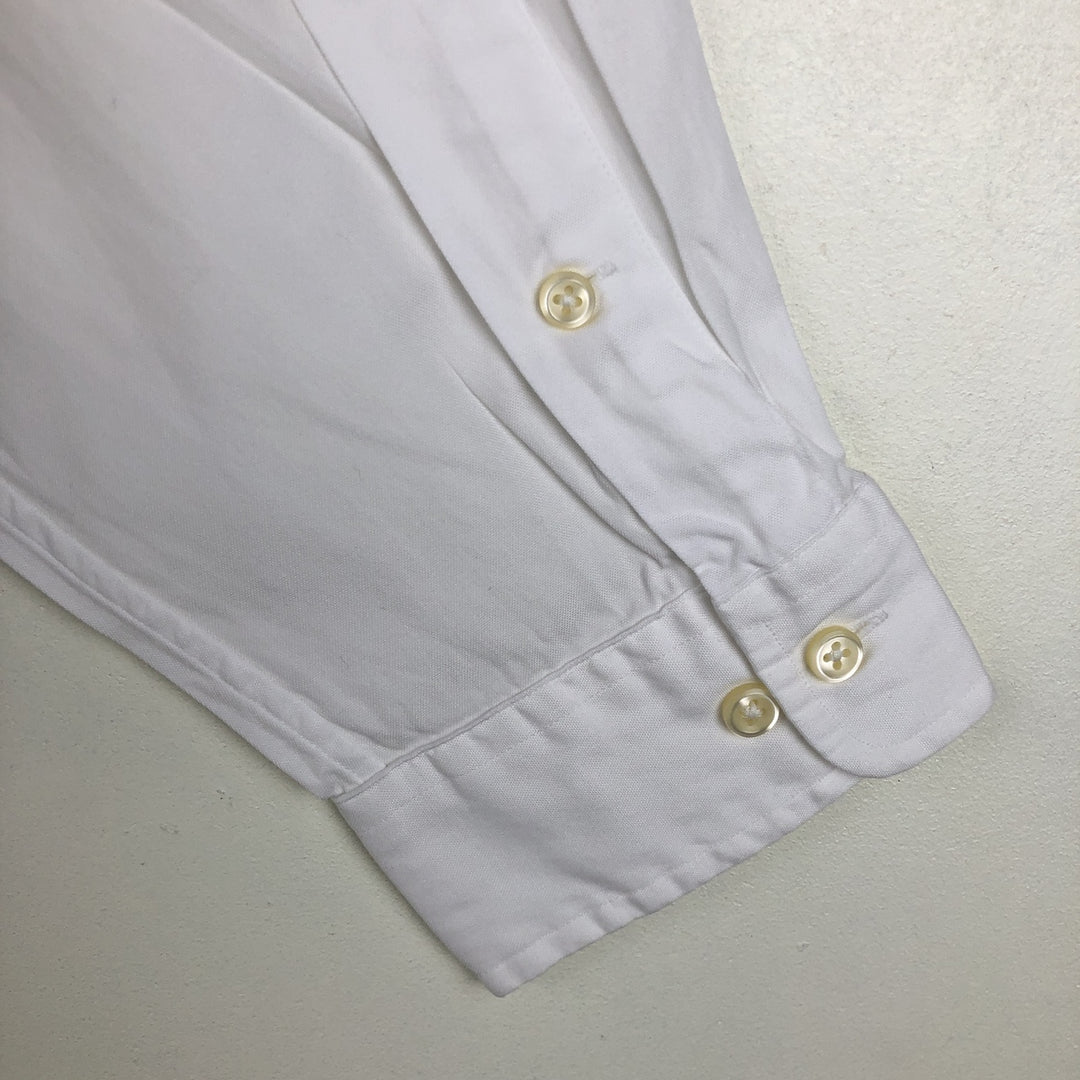 Ralph Lauren Classic Fit Long Sleeve Button Down Shirt, Men's Size L cotton white type Vintage Second Hand