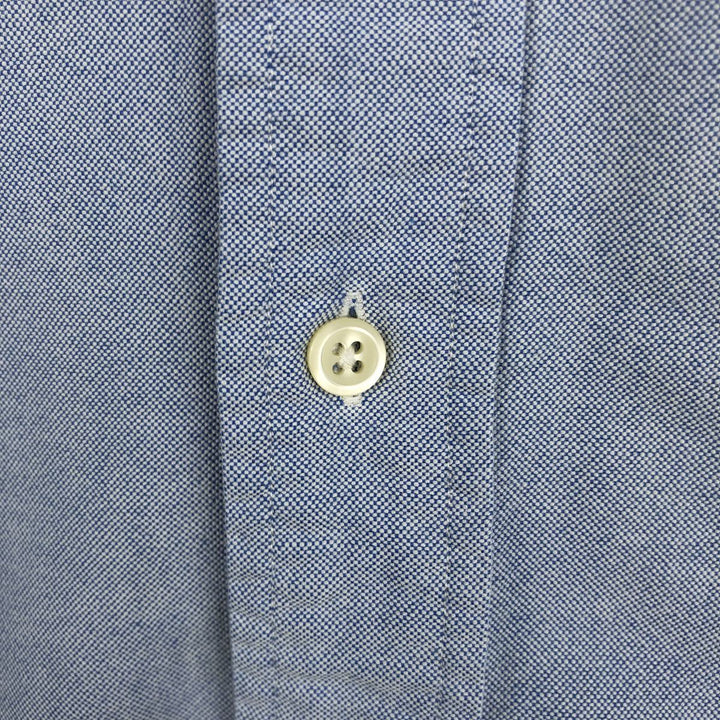 Ralph Lauren YARMOUTH long sleeve button down shirt, men's size L cotton blue type Vintage Second Hand