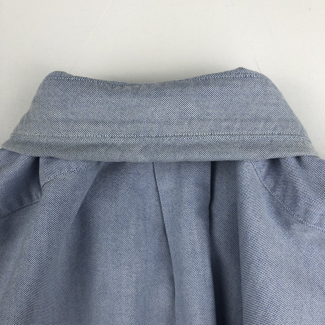 Ralph Lauren YARMOUTH long sleeve button down shirt, men's size L cotton blue type Vintage Second Hand