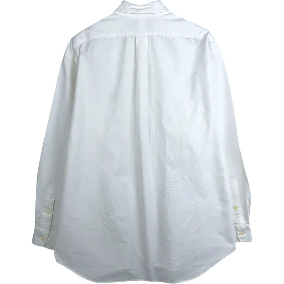 Ralph Lauren BLAKE long sleeve button down shirt, men's size L cotton white type Vintage Second Hand